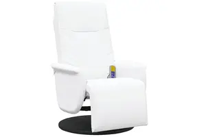 Massagestoel Wit Kunstleer - 64% Korting!