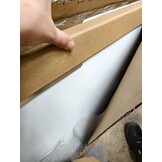 vidaXL Whiteboard magnetisch 110x60 cm staal wit