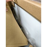 vidaXL Whiteboard magnetisch 110x60 cm staal wit