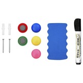 vidaXL Whiteboard magnetisch 110x60 cm staal wit