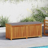 vidaXL Kussenbox voor buiten 150x50x60,5 cm massief acaciahout