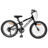 vidaXL Mountainbike 24 Inch 6-Speed voor 8-12 jaar oud Zwart