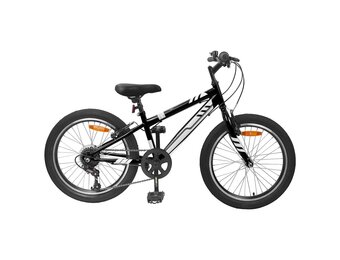 vidaXL Mountainbike 24 Inch 6-Speed voor 8-12 jaar oud Zwart