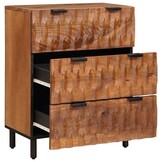 vidaXL Dressoir 60 x 33 x 75 cm Massief Mango Hout