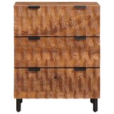vidaXL Dressoir 60 x 33 x 75 cm Massief Mango Hout