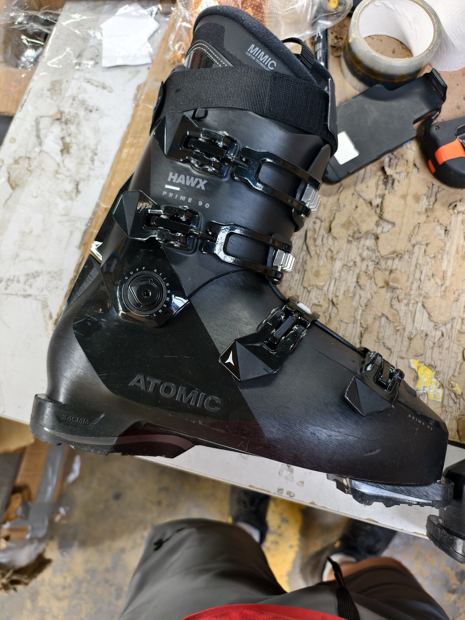 ATOMIC Unisex - HAWX Prime 90 Alpine Boots voor volwassenen, zwart/antraciet, 46,5/47