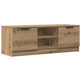 vidaXL Tv-meubel 102x35x36,5 cm bewerkt hout artisanaal eikenkleur