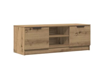 vidaXL Tv-meubel 102x35x36,5 cm bewerkt hout artisanaal eikenkleur