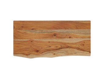 vidaXL Wandschap rechthoekig natuurlijke rand 60x30x3,8 cm acaciahout