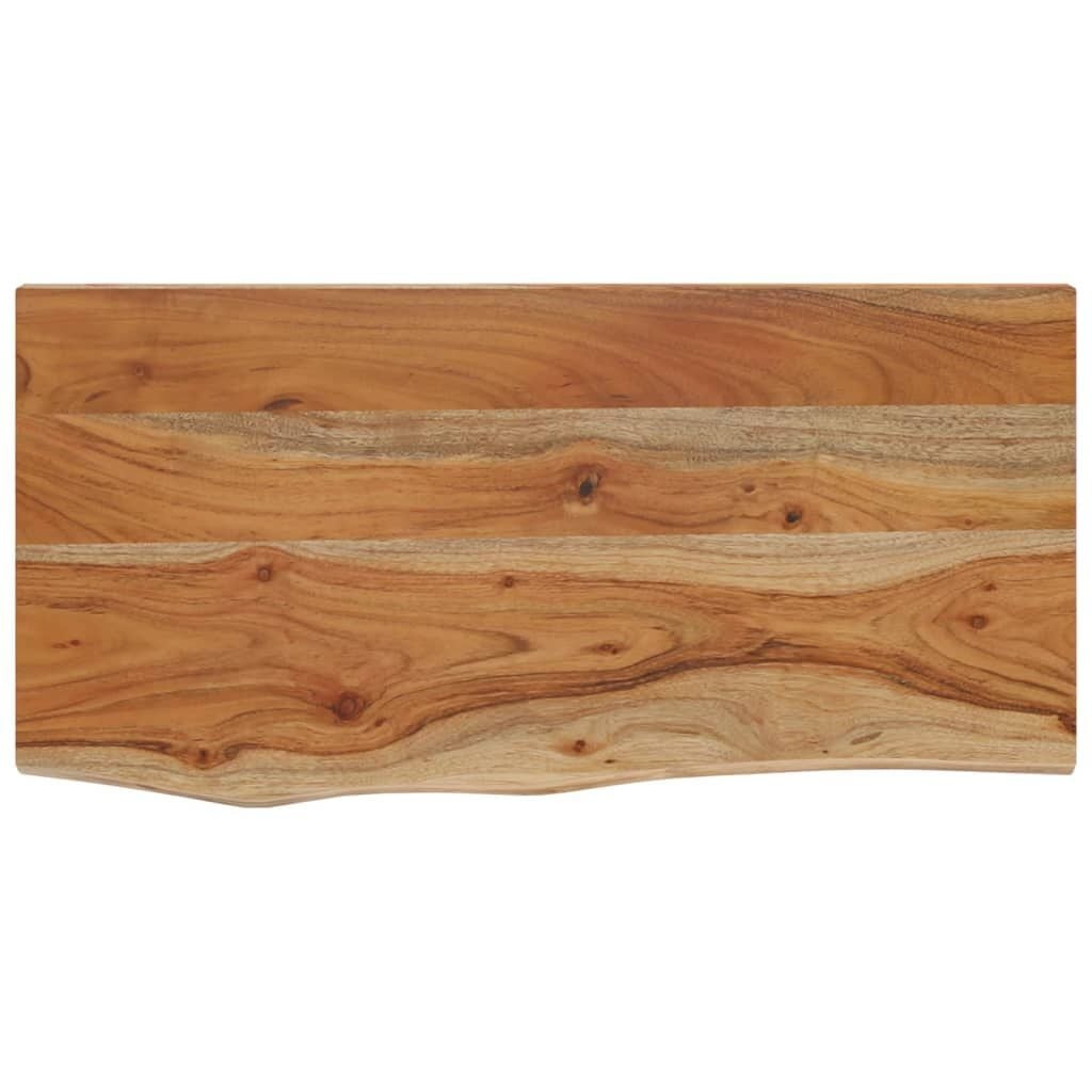 vidaXL Wandschap rechthoekig natuurlijke rand 60x30x3,8 cm acaciahout