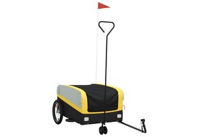 VidaXL Fietstrailer 45 kg - Zwart/Geel met 54% Korting