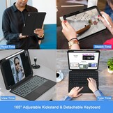 Toetsenbordhoes met Trackpad voor iPad 10e Gen (10.9") - QWERTZ, 7 Kleuren Verlichting - 29% Korting