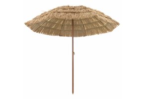 Strandparasol Polyester/Staal Naturel 255x255x255cm (51% Korting)