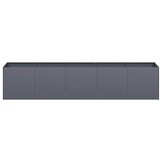 vidaXL Plantenbak 200x40x40 cm koudgewalst staal antracietkleurig