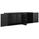 VidaXL Tuinkast 198cm Poly Rattan Zwart - 35% Korting!