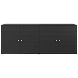 VidaXL Tuinkast 198cm Poly Rattan Zwart - 35% Korting!