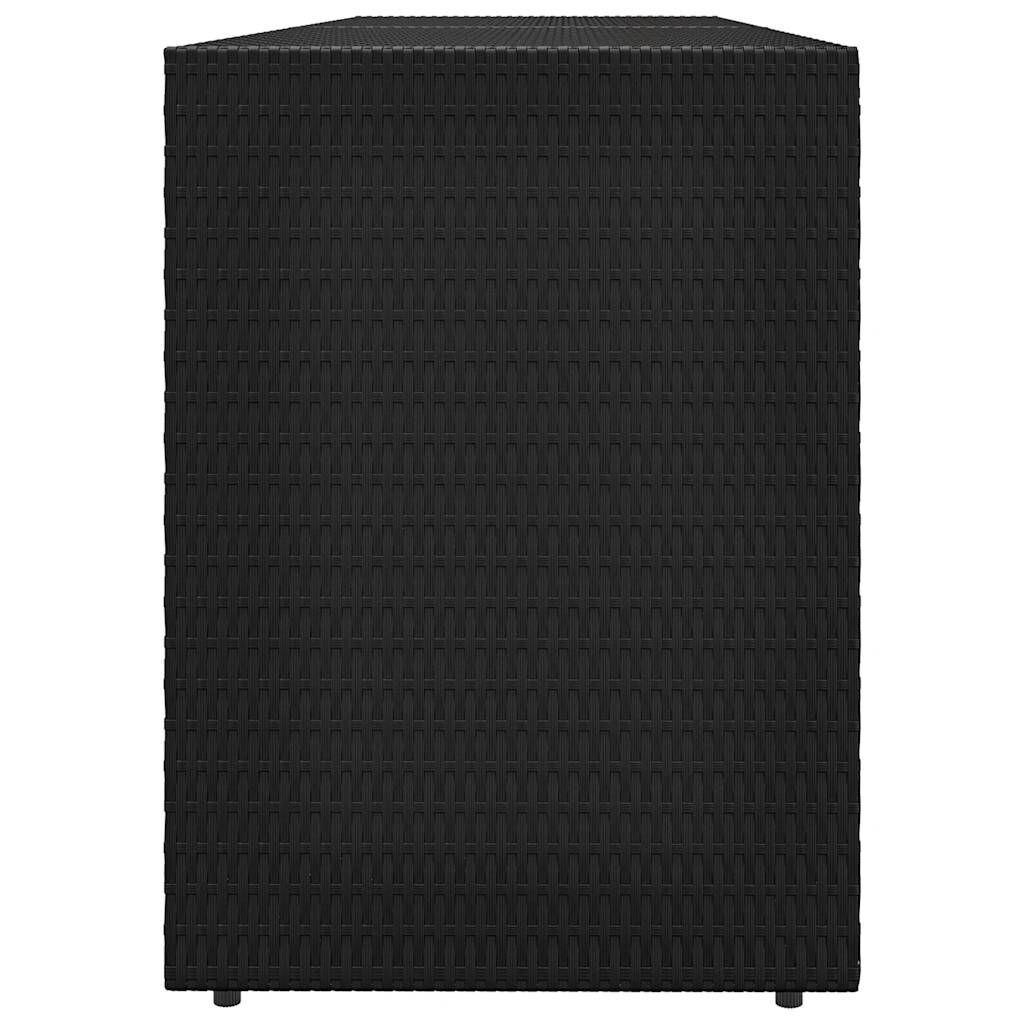 VidaXL Tuinkast 198cm Poly Rattan Zwart - 35% Korting!