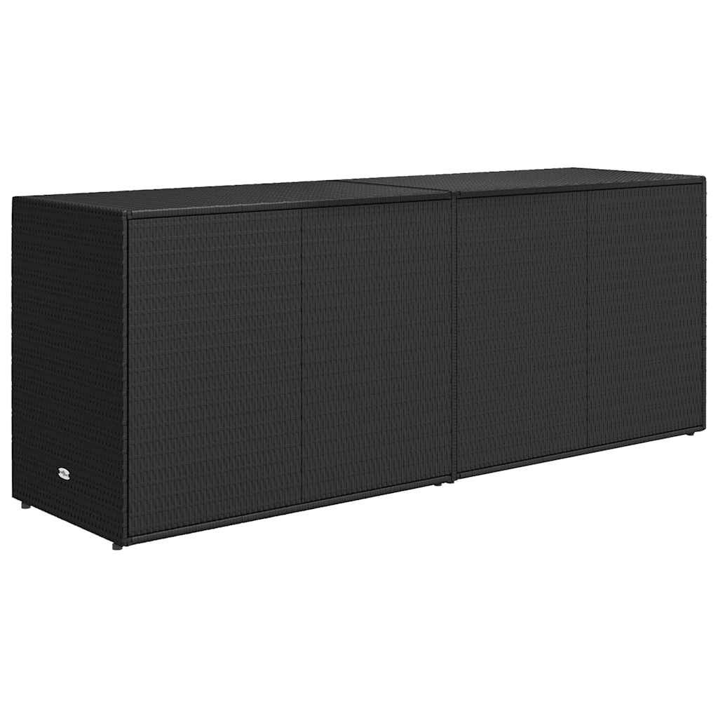 VidaXL Tuinkast 198cm Poly Rattan Zwart - 35% Korting!
