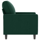 Donkergroene fluwelen fauteuil 60 cm breed - 54% korting