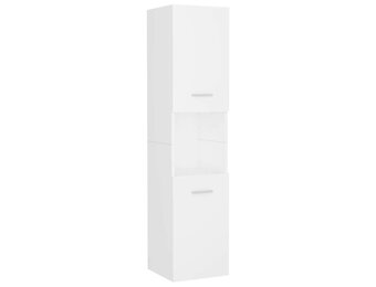 VidaXL Badkamerkast Wit - 30x30x130 cm - 58% Korting