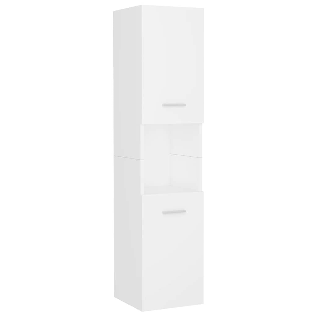VidaXL Badkamerkast Wit - 30x30x130 cm - 58% Korting