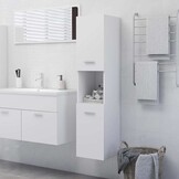 VidaXL Badkamerkast Wit - 30x30x130 cm - 58% Korting