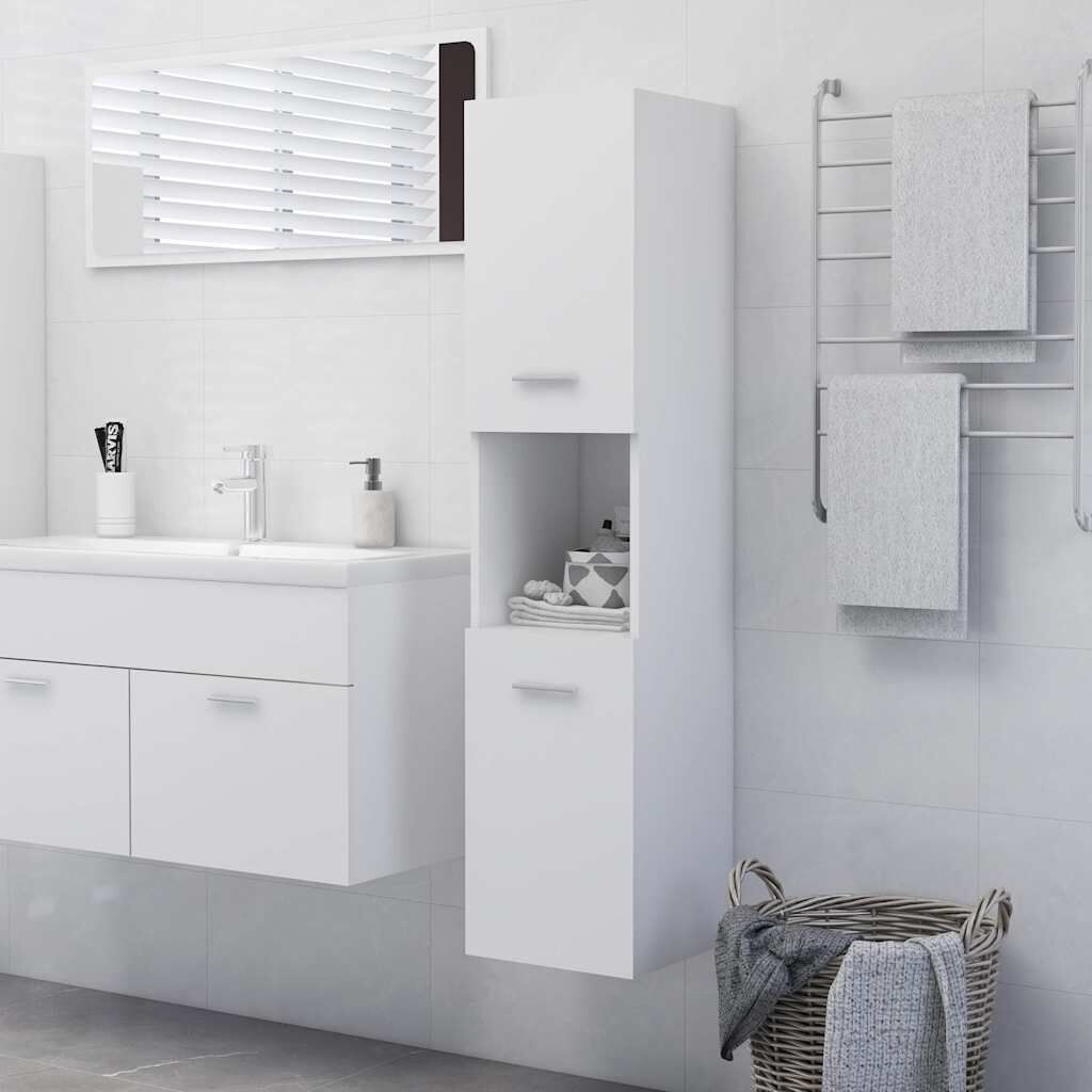 VidaXL Badkamerkast Wit - 30x30x130 cm - 58% Korting