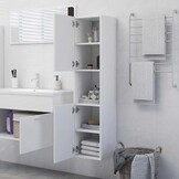 VidaXL Badkamerkast Wit - 30x30x130 cm - 58% Korting