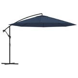 Zweefparasol 3,5m Blauw - UV-beschermend & Ventilerend (35% Korting)