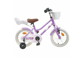Kinderfiets 14 Inch Paars - 35% Korting