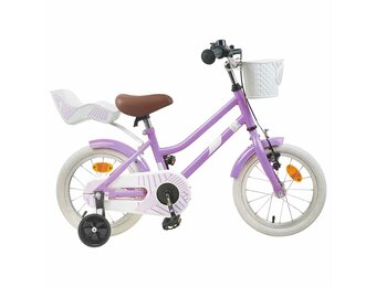 Kinderfiets 14 Inch Paars - 35% Korting