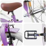 Kinderfiets 14 Inch Paars - 35% Korting
