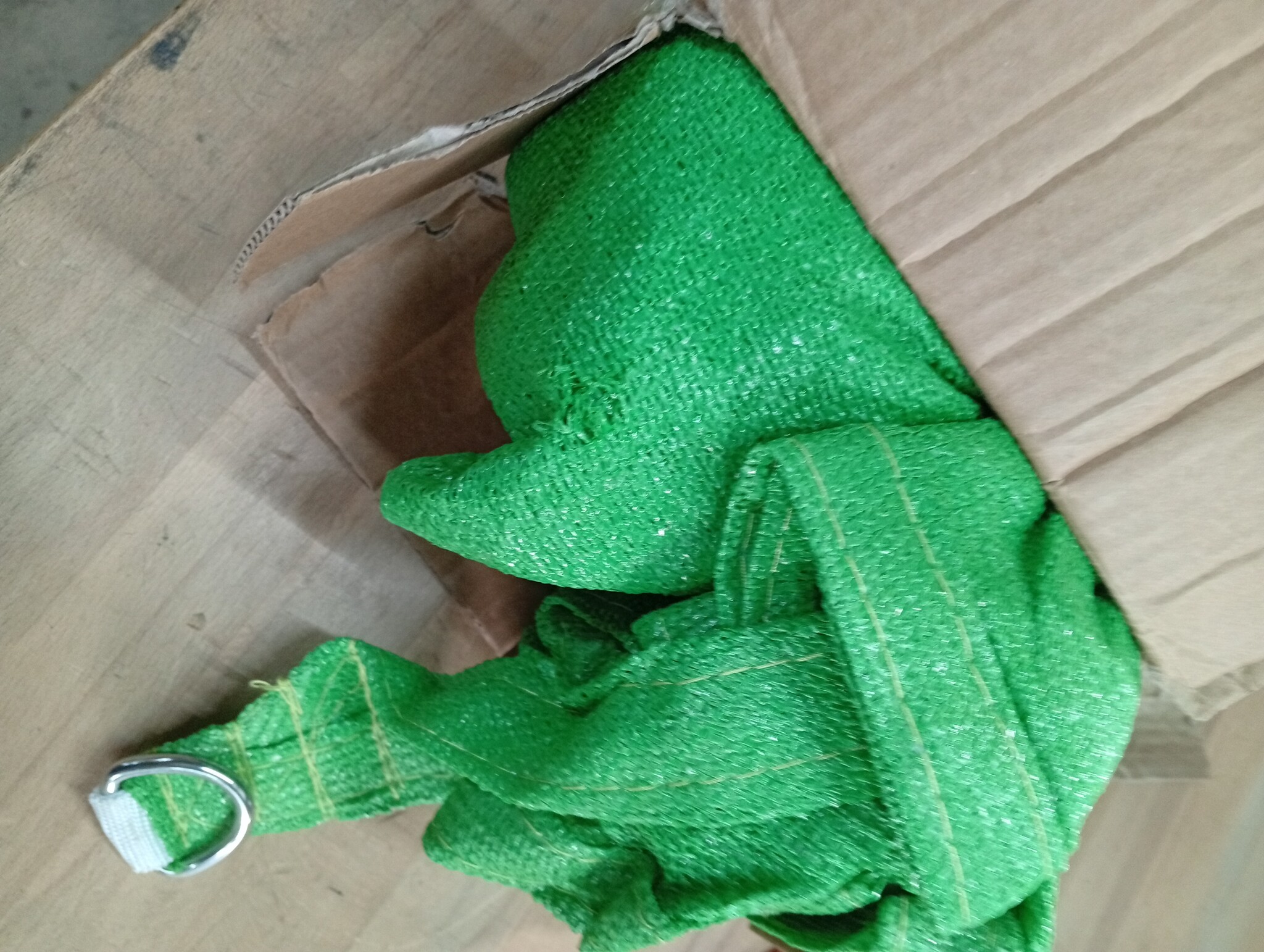 vidaXL Zonnezeil Lichtgroen 3x4x4m HDPE - 52% Korting
