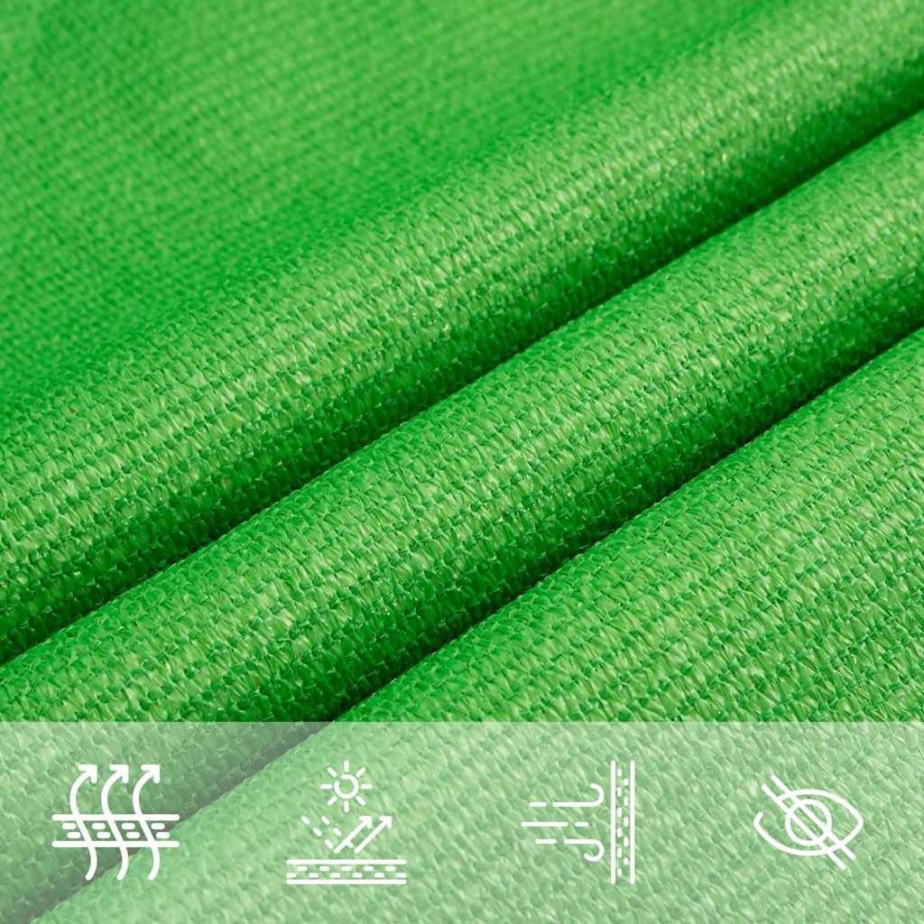 vidaXL Zonnezeil Lichtgroen 3x4x4m HDPE - 52% Korting
