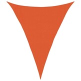 vidaXL Zonnezeil Driehoek Oranje 3x4x4m HDPE 33% Korting