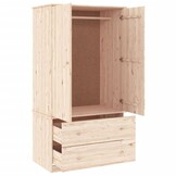 vidaXL Kledingkast ALTA Grenenhout - 90x55x170 cm - 35% Korting