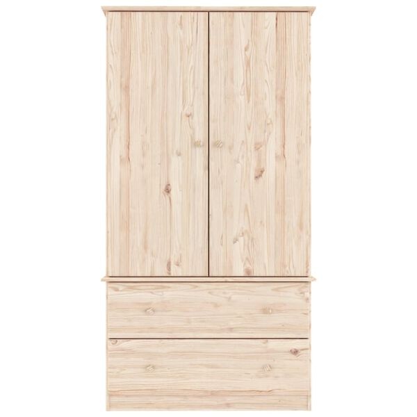 vidaXL Kledingkast ALTA Grenenhout - 90x55x170 cm - 35% Korting