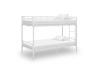 Stapelbed Metaal Wit 90x200 cm - 55% Korting