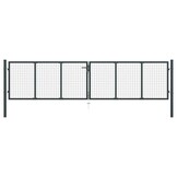 vidaXL Gaaspoort 400x125 cm Grijs - 35% Korting!