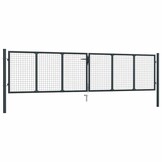 vidaXL Gaaspoort 400x125 cm Grijs - 35% Korting!