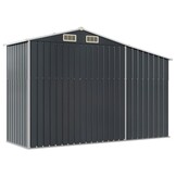vidaXL Tuinschuur 277x93x179 cm Staal Antraciet 60% Korting