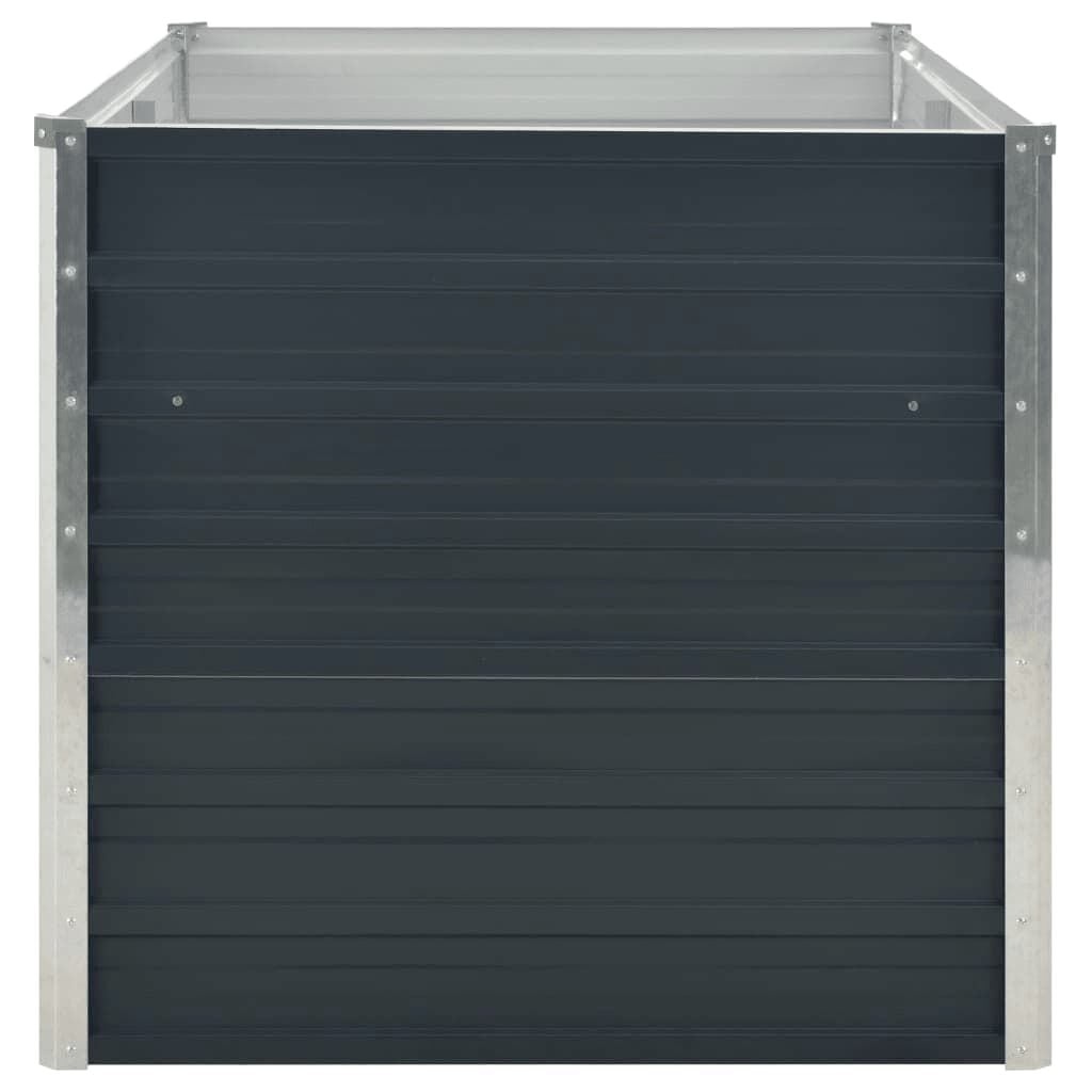 Verhoogde Plantenbak Staal Antraciet 160x80x77 cm - 34% Korting