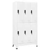 Lockerkast Staal Wit - 90x45x180 cm - 30% Korting