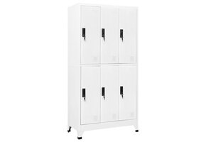 Lockerkast Staal Wit - 90x45x180 cm - 30% Korting