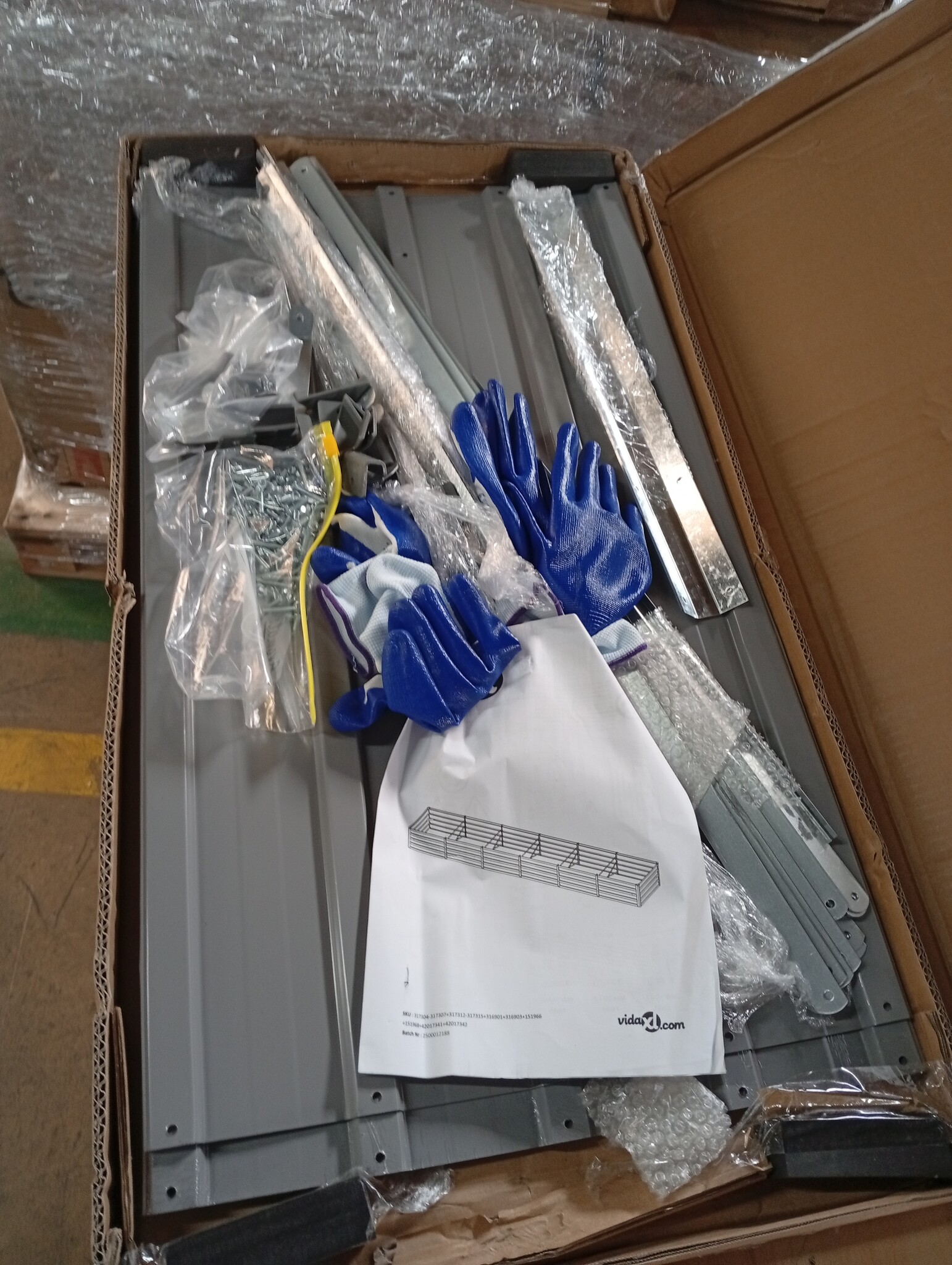 Verhoogde Plantenbak 480x80x45cm Staal Grijs - 54% Korting!