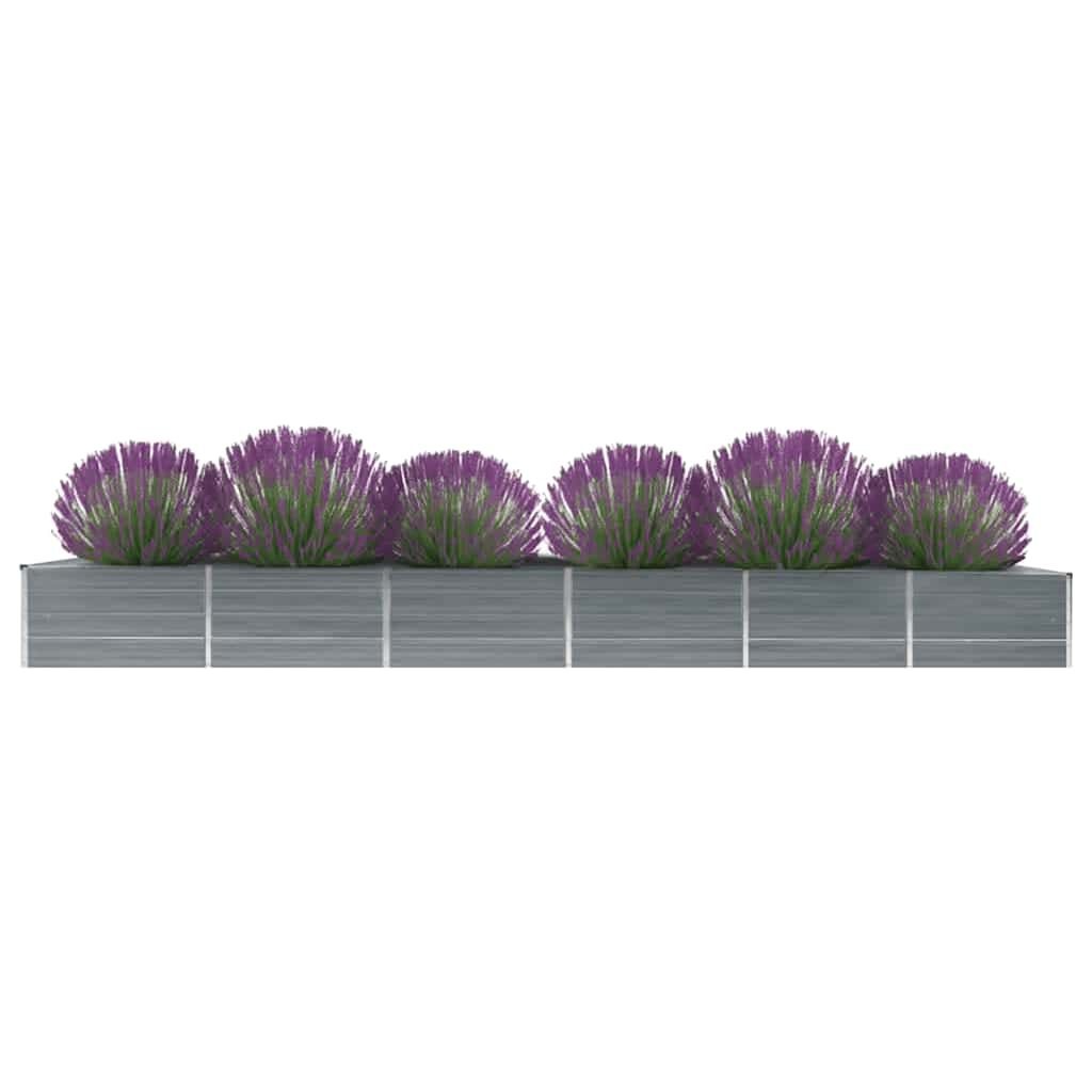 Verhoogde Plantenbak 480x80x45cm Staal Grijs - 54% Korting!