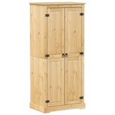 VidaXL Kledingkast Corona Grenenhout - 76x50x170 cm - 35% Korting
