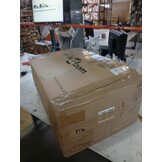 VidaXL Loungebed met Luifel en Kussens, Poly Rattan Grijs - 55% Korting!