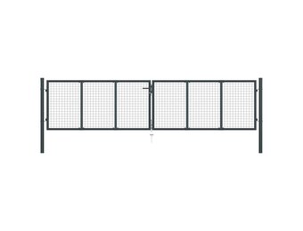 VidaXL Gaaspoort 400x125 cm Grijs met 35% Korting