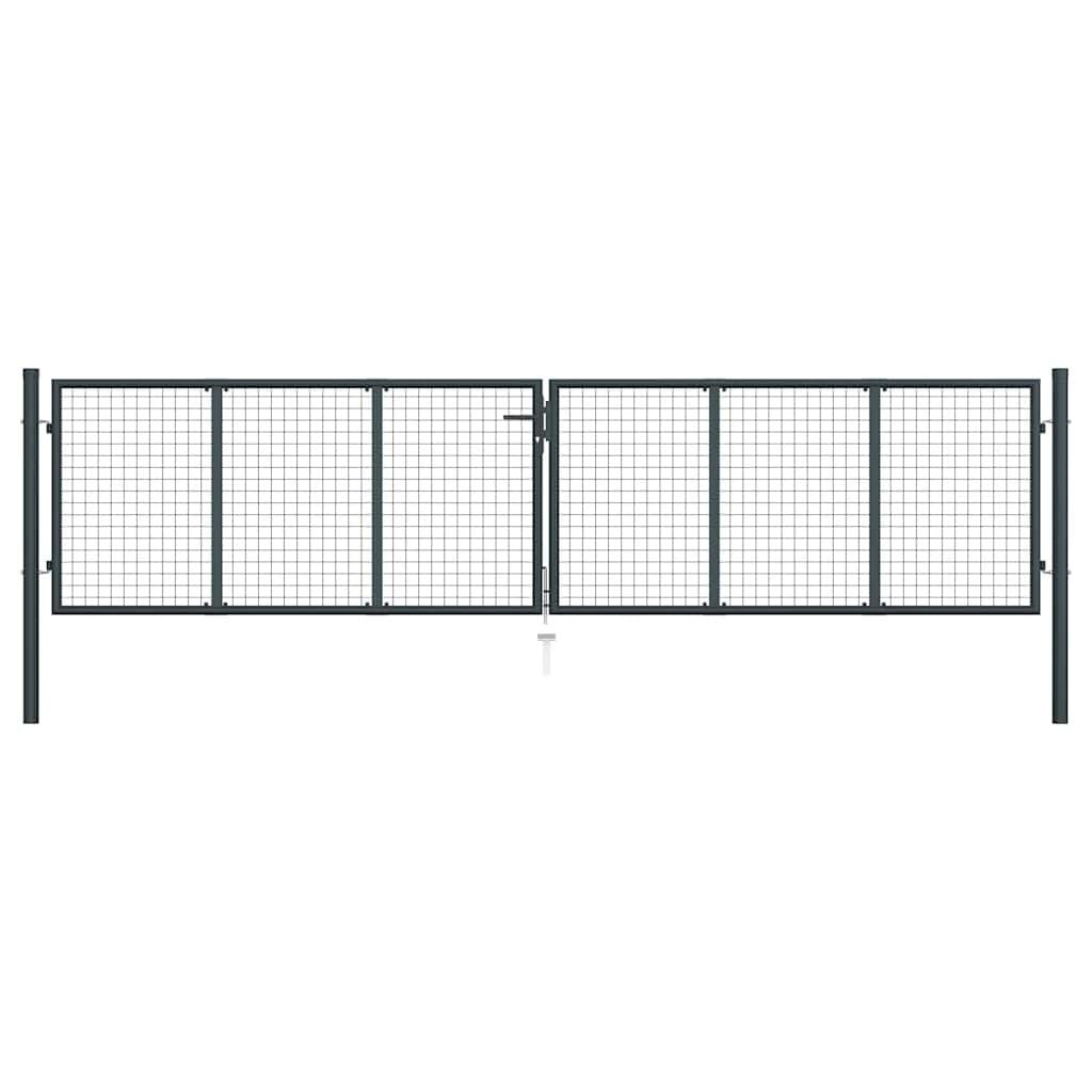 VidaXL Gaaspoort 400x125 cm Grijs met 35% Korting